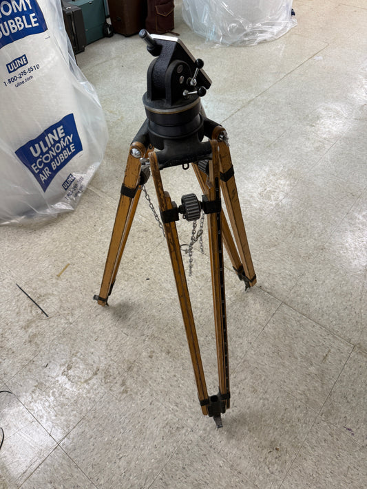 Arri wooden tripod with tilt head RARE vintage