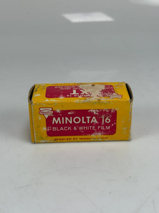 Minolta 16 XT subminiature film B&W RARE 20 exp