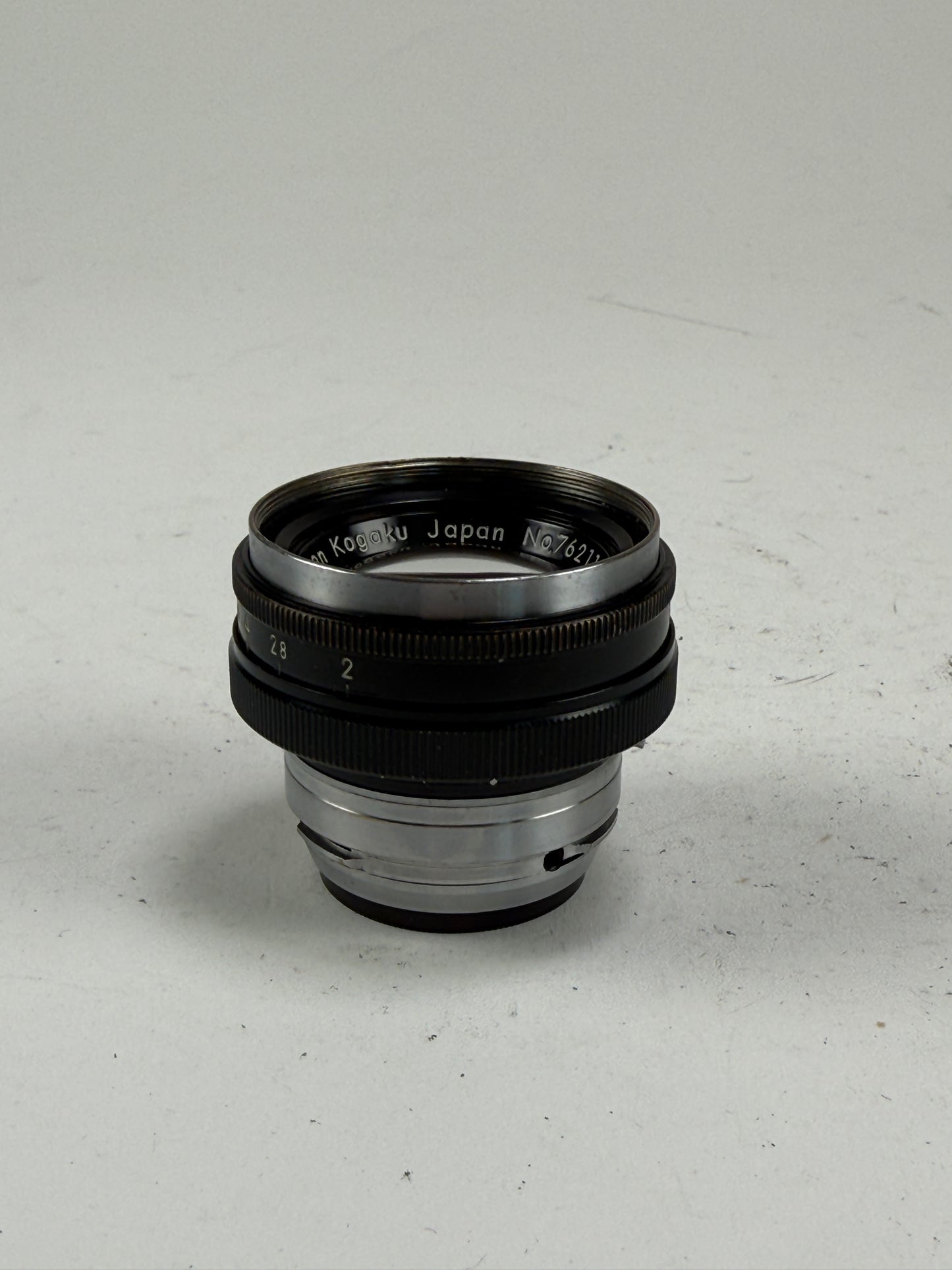 Nikon Nikkor H 5cm 50mm f2 S Mount Lens black
