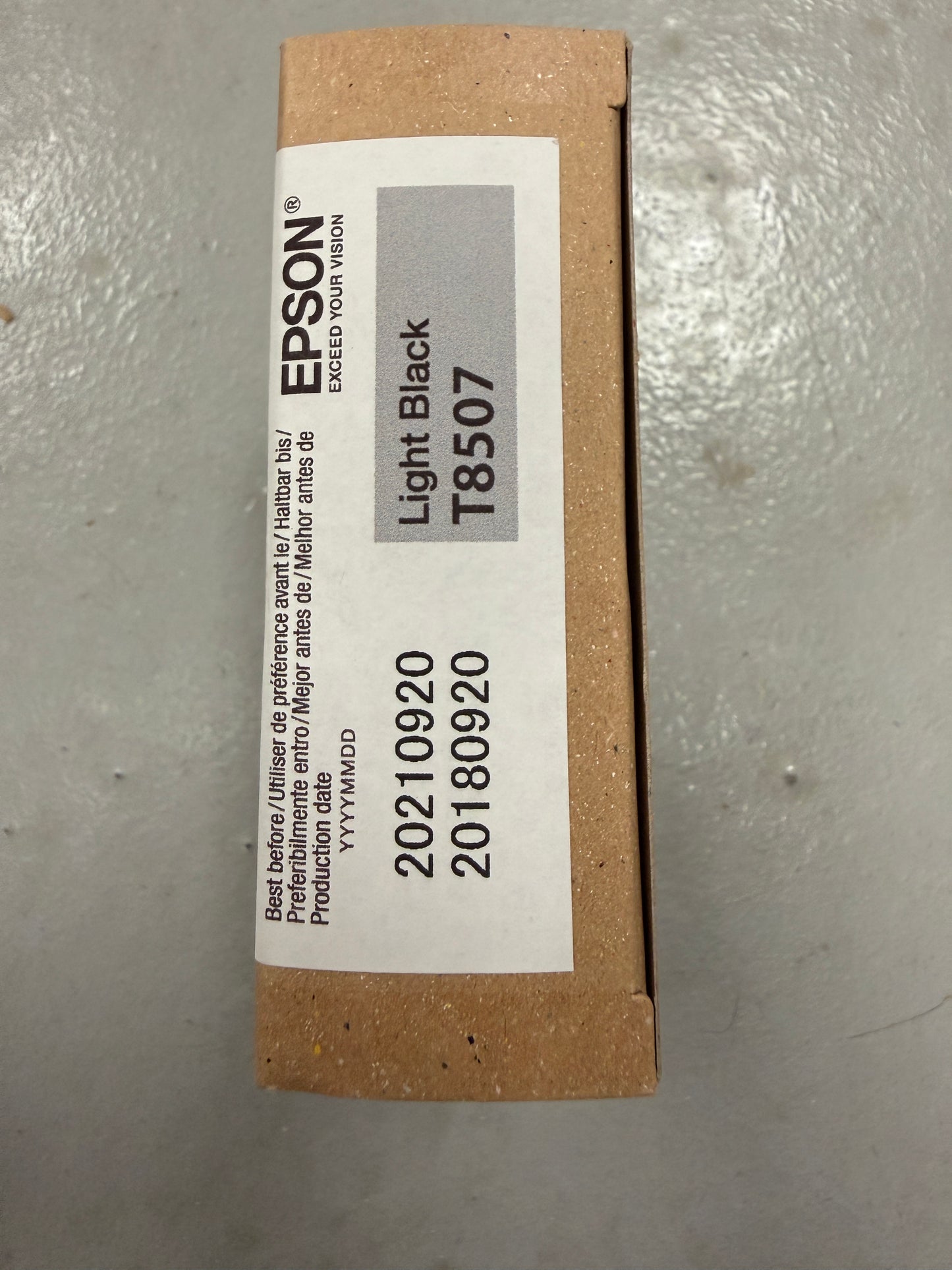Genuine Epson T8507 Light Black Ultra Chrome HD Ink For SC-P800 Exp 2021
