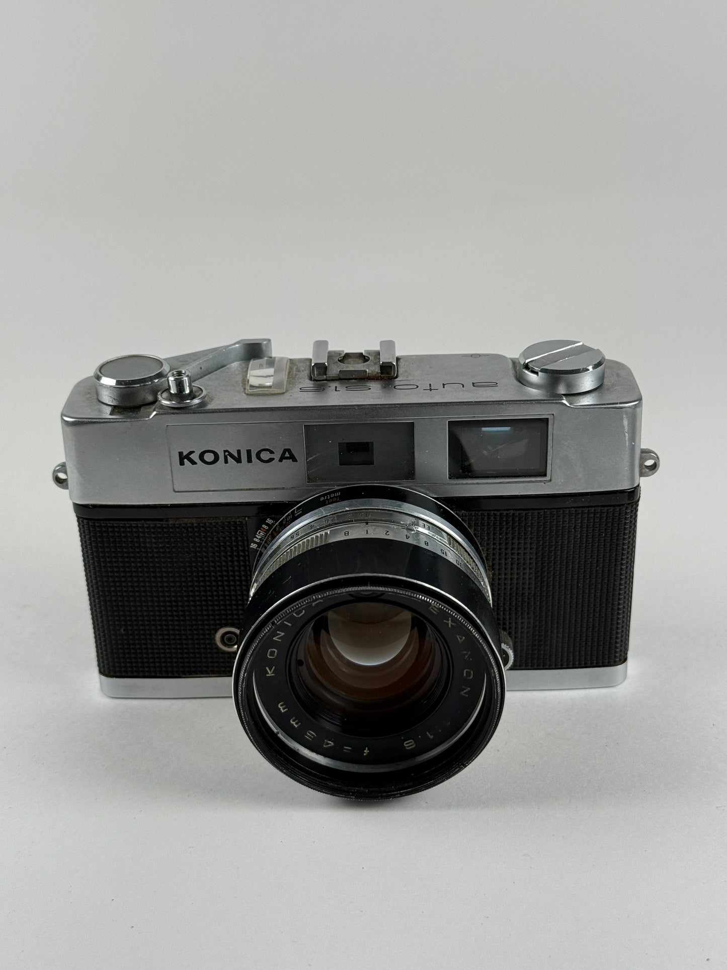 Konica Auto S1.6 Rangefinder Film Camera 35mm w/ 45mm f1.6 hexanon