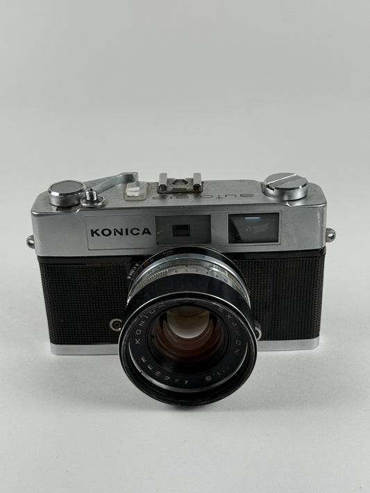 Konica Auto S1.6 Rangefinder Film Camera 35mm w/ 45mm f1.6 hexanon