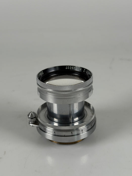 Leica Summitar 5cm f2 Ltm screwmount rangefinder lens Chrome