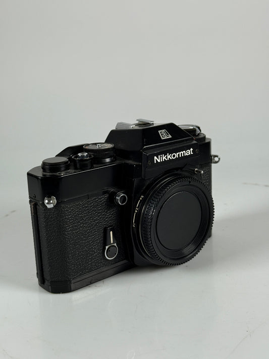 Nikon Nikkormat Nikomat EL 35mm SLR Film Camera Body black