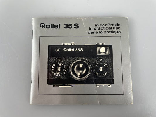 ROLLEI 35 S Camera Original Instructions Owner Manual