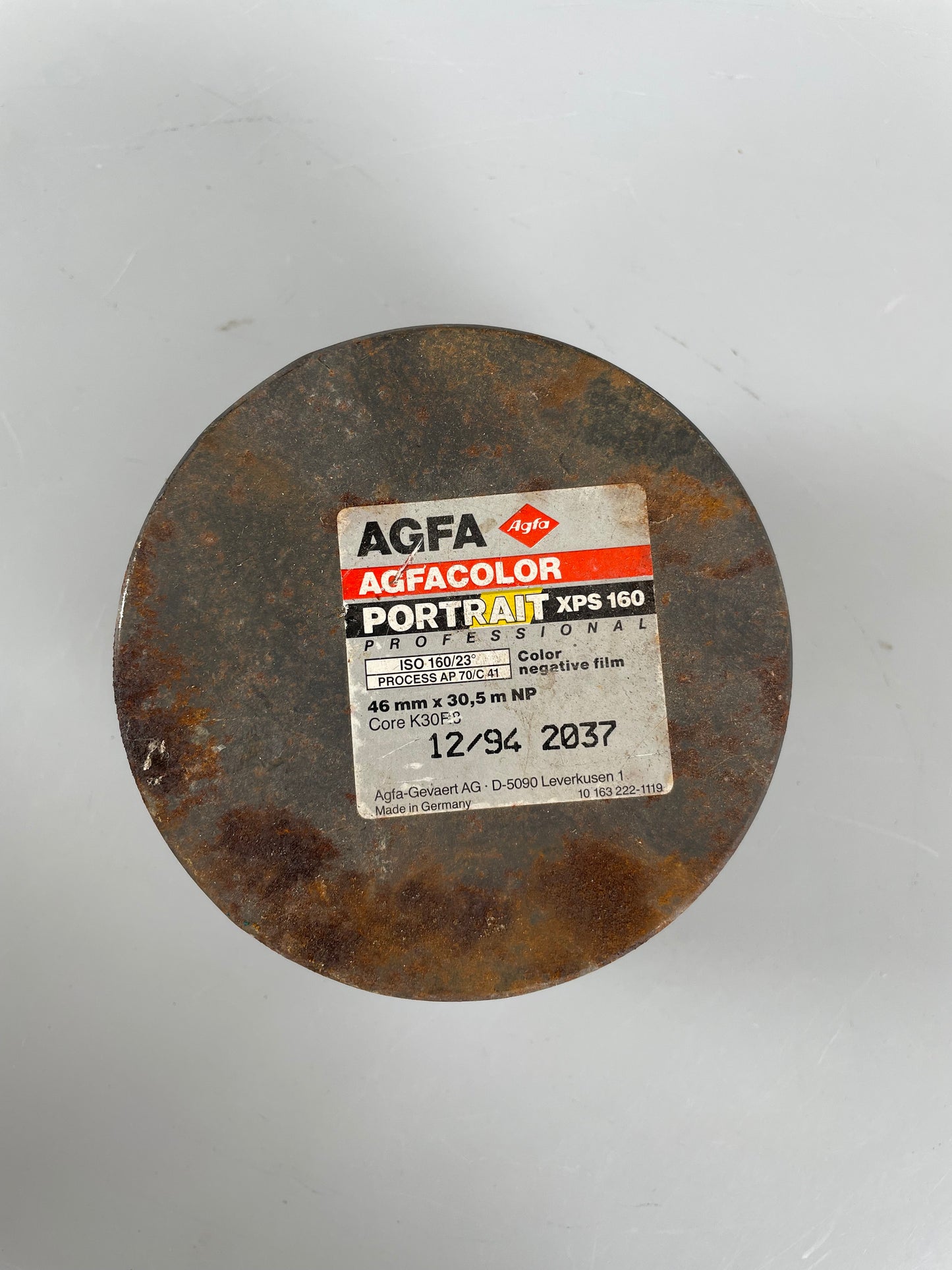 AGFA PORTRAIT XPS 160 color negative FILM 46mm (127) 100ft