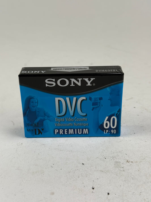 Sony DVC MiniDV Cassette Tape Premium 60min SP/90min LP Lot of 3 DVM60PRR