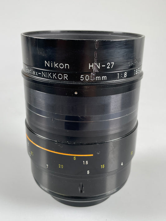 Nikon 500mm f8 Reflex-Nikkor Mirror N New Close Focus 500/8 lens