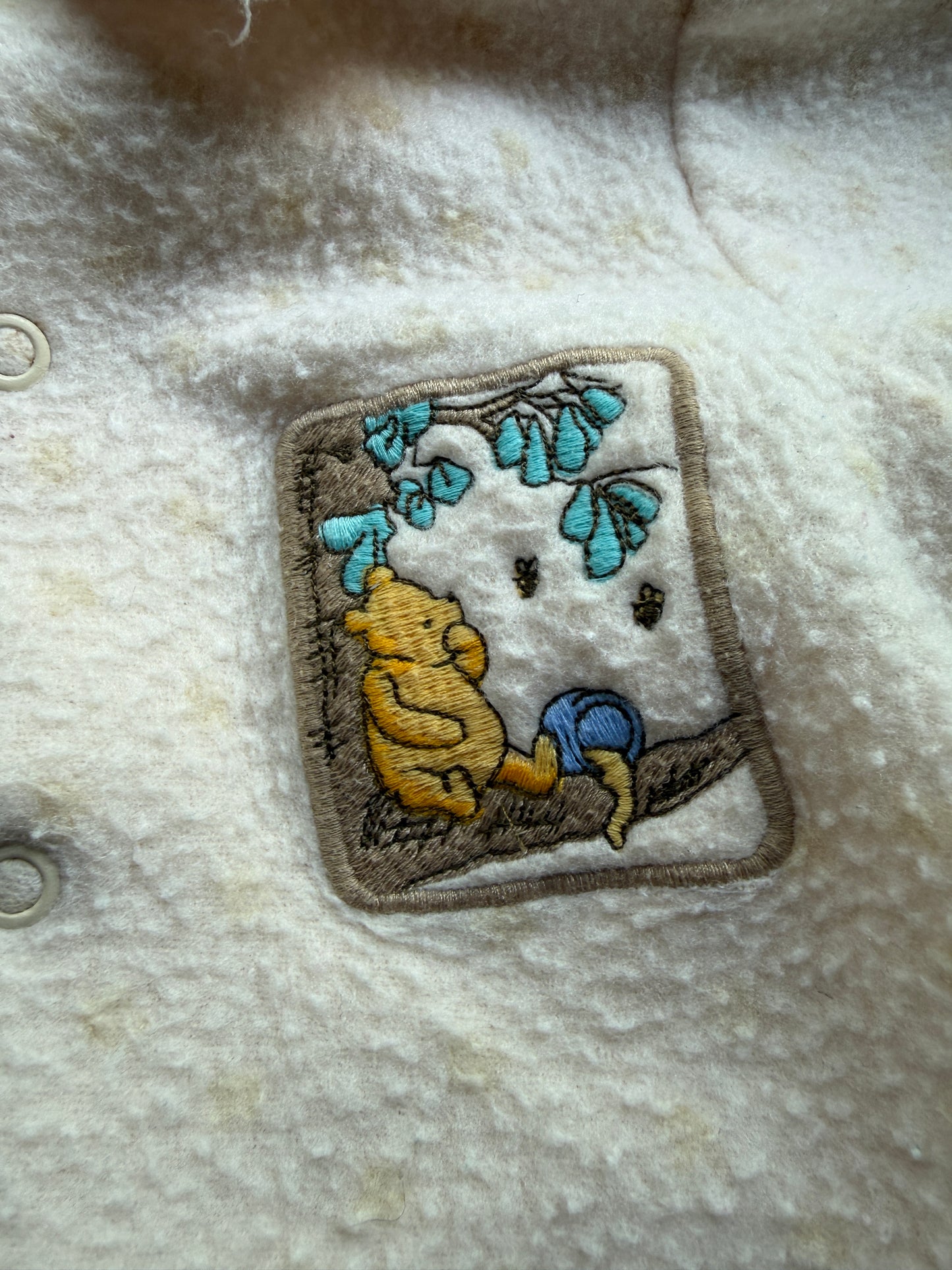 Vintage 90s Winnie the Pooh Winter Fleece lot new born, medium, 0-6 months
