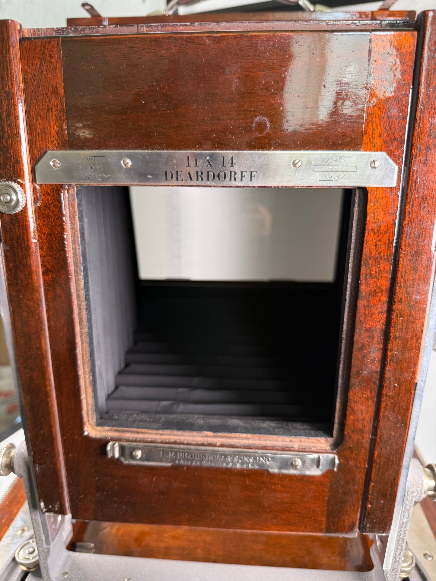 Rare Deardorff 11x14 large format wooden camera V11