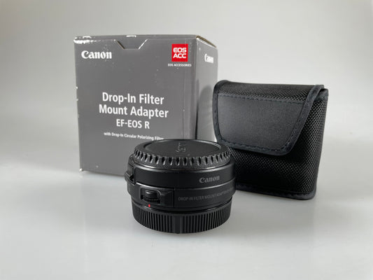 Canon Drop-In Filter Mount Adapter EF-EOS R With Circular Polarizing Filter