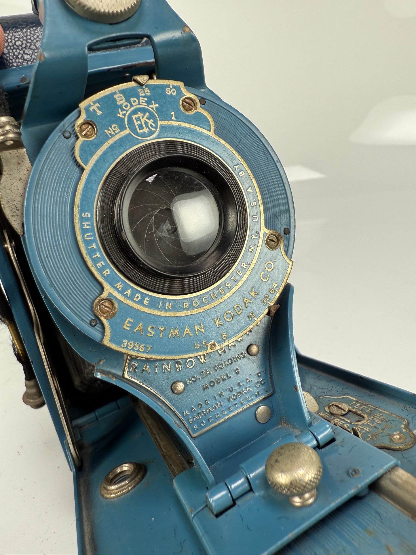 Kodak No. 2A Folding Rainbow Hawk-Eye camera Model B - Blue
