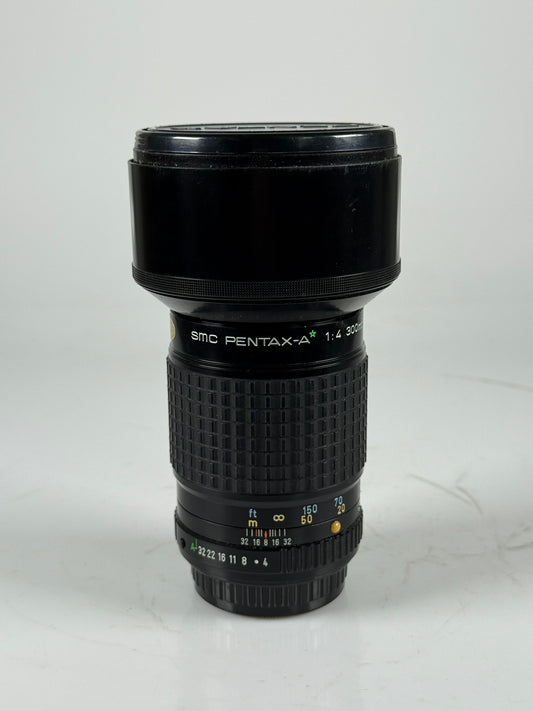 Pentax SMC A * SMC-A Green Star 300mm f/4 Lens Black