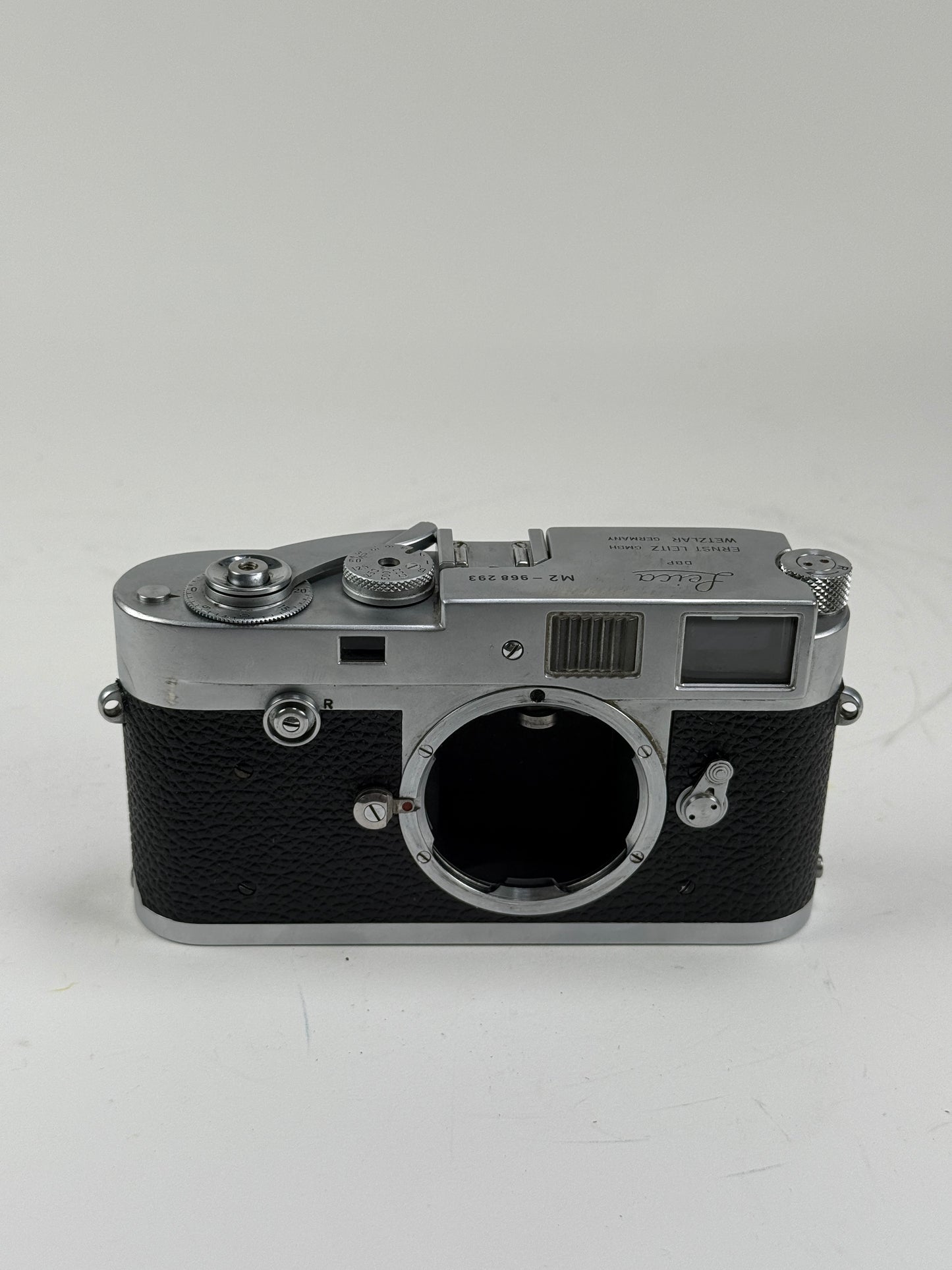 Leica M2 button rewind Chrome 35mm rangefinder film camera body YYE CLA