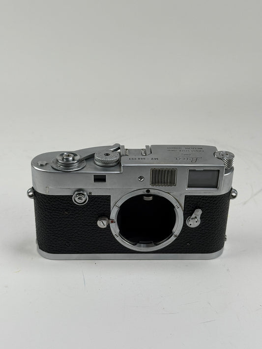 Leica M2 button rewind Chrome 35mm rangefinder film camera body YYE CLA