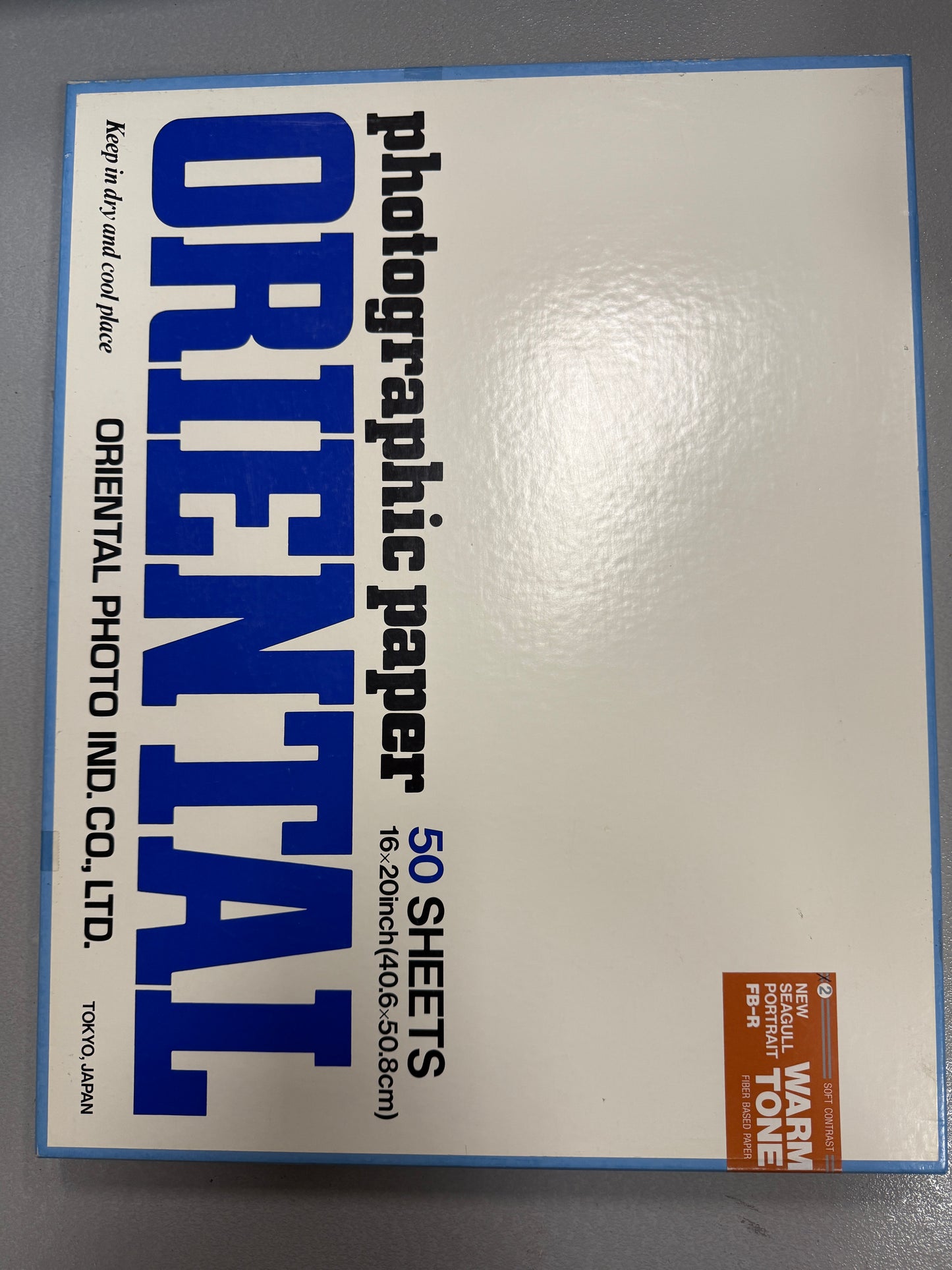 Oriental Seagull Photo Paper 50 Sheets 16x20 inch Portrait FB-R warm tone soft contrast