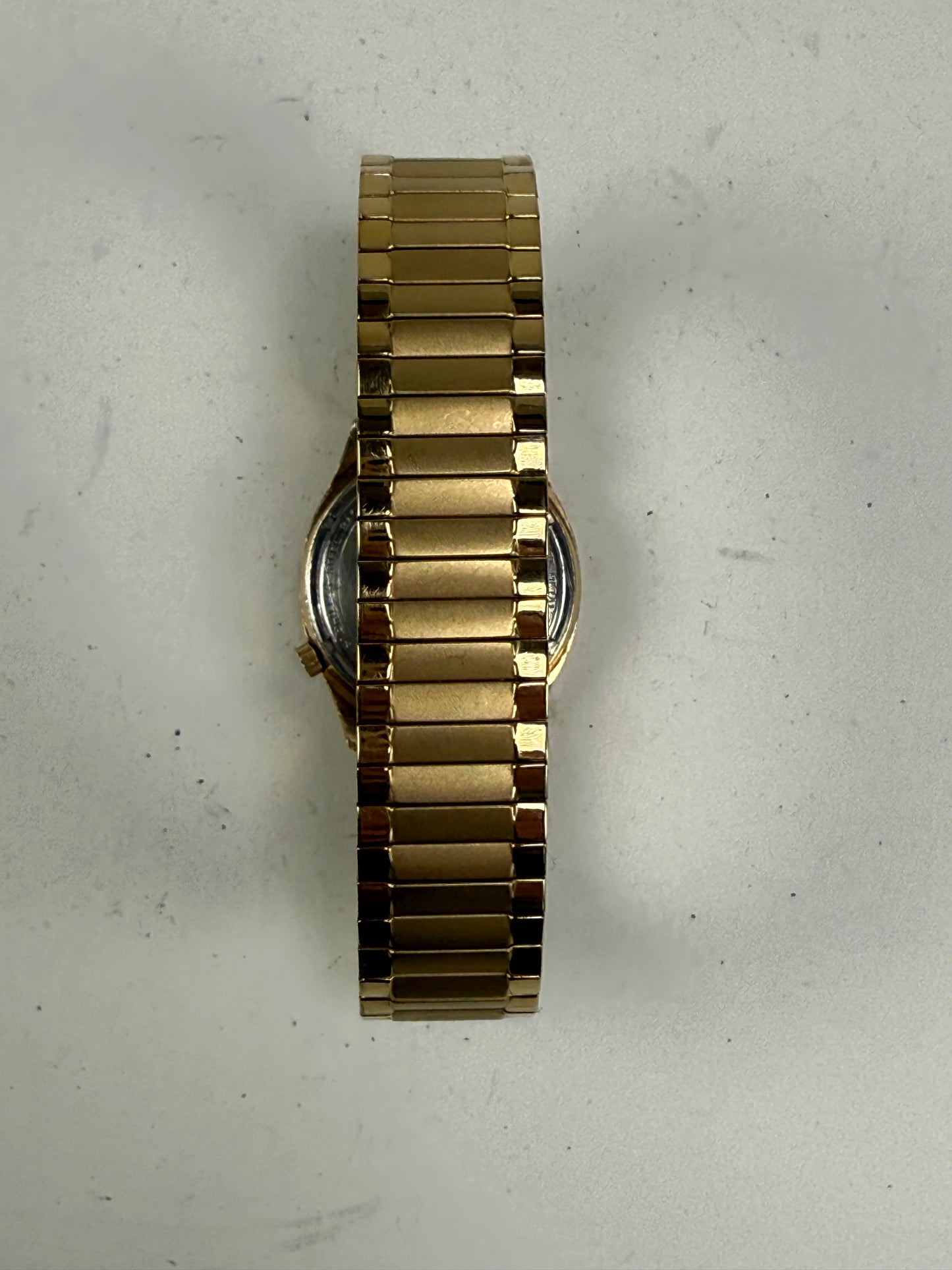 RARE VINTAGE BULOVA ACCUTRON TUNING FORK Gold tone men’s watch Orange dial