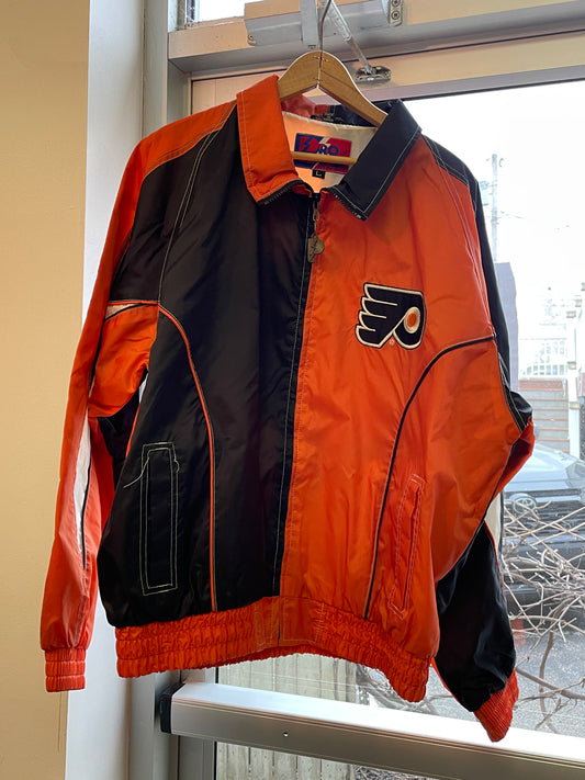 Vintage Philadelphia Flyers Pro Player NHL Windbreaker Jacket Large