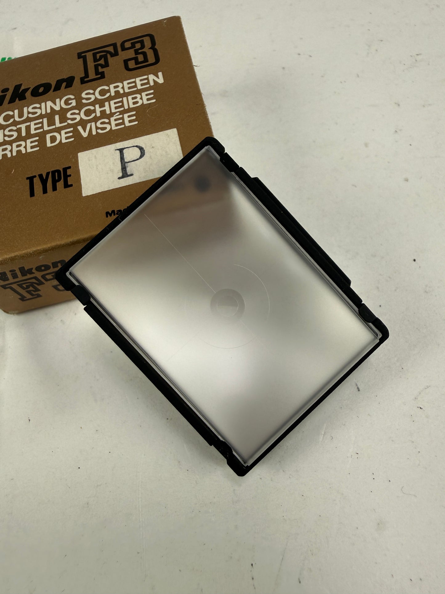 Nikon F3 red dot Type P Fresnel Split Image Rangefinder Focusing Screen