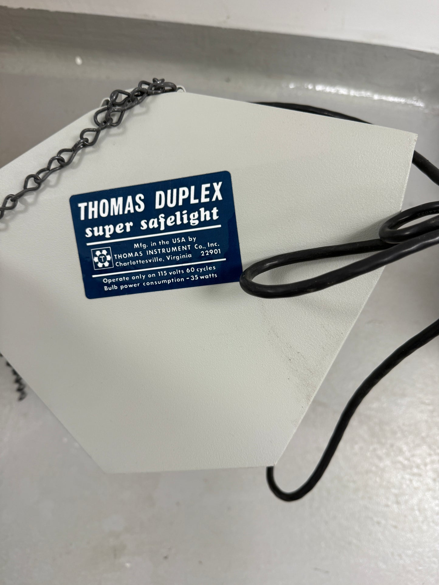 Thomas Duplex Super Safelight Darkroom Light with Filters & Bulb WORKS GREAT!