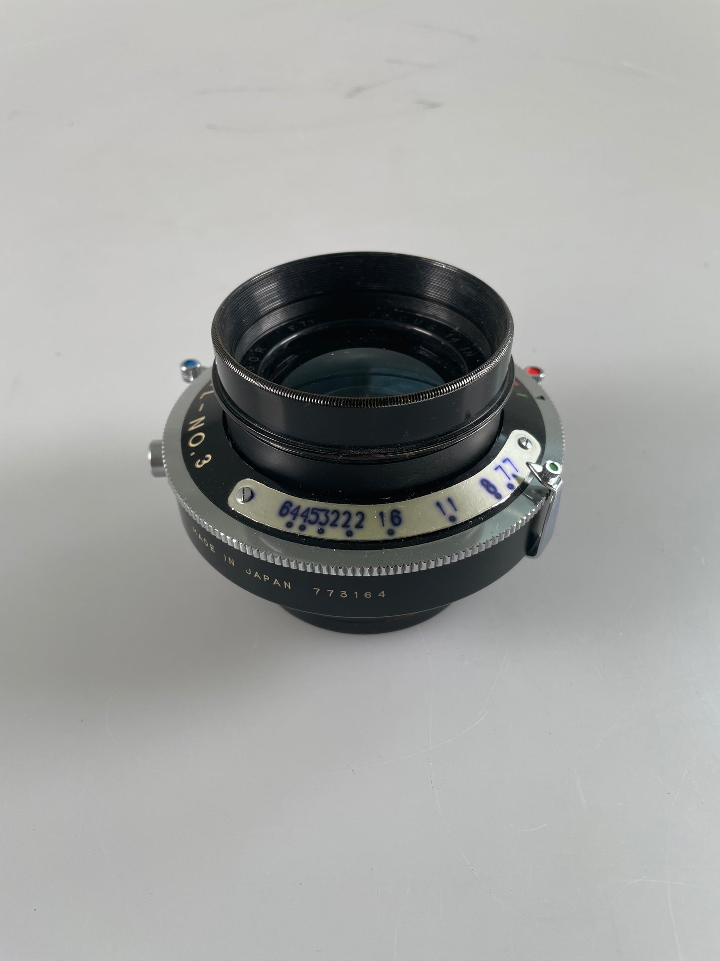 CP Goerz AM OPT CO Dagor Focus 14 inch f7.7 Lens in copal 3 shutter