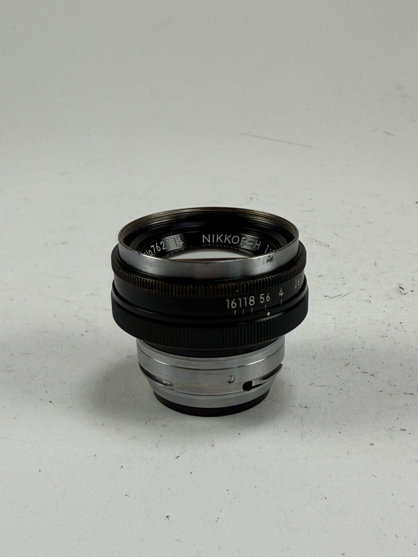 Nikon Nikkor H 5cm 50mm f2 S Mount Lens black