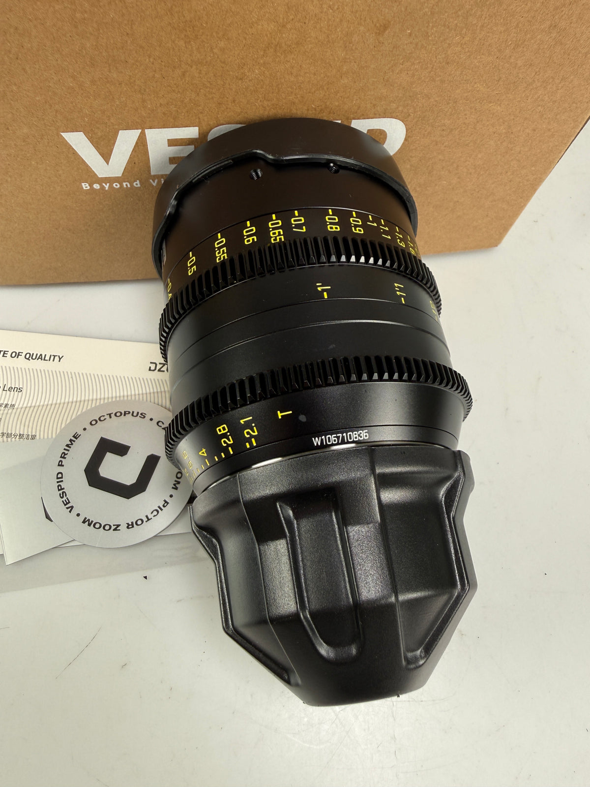 DZOFilm Vespid 35mm T2.1 Prime Lens (ARRI PL, Feet)