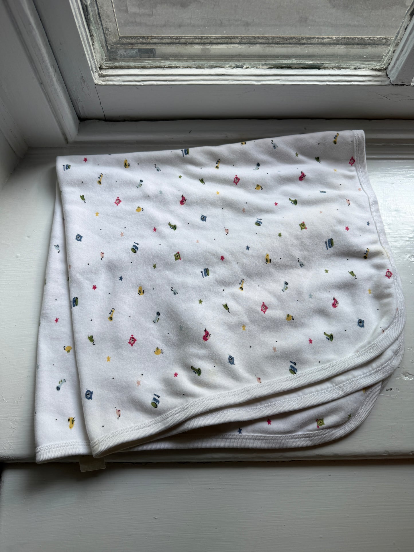 baby GAP chirp squeak Cotton blanket bird drum mouse star clock Vintage