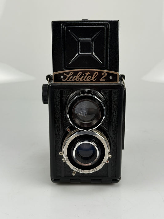 Lomo Lubitel 2 Soviet TLR Lens Medium Format Camera T-22 75 mm 4.5 lens