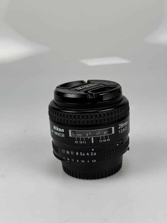 Nikon AF Nikkor 28mm f2.8 D Wide Angle Prime Lens