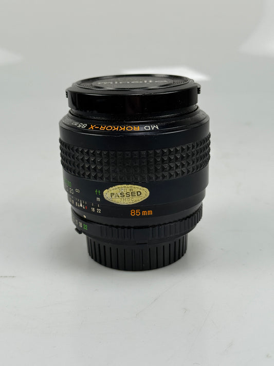Minolta MC ROKKOR X 85mm f1.7 MF Portrait Lens