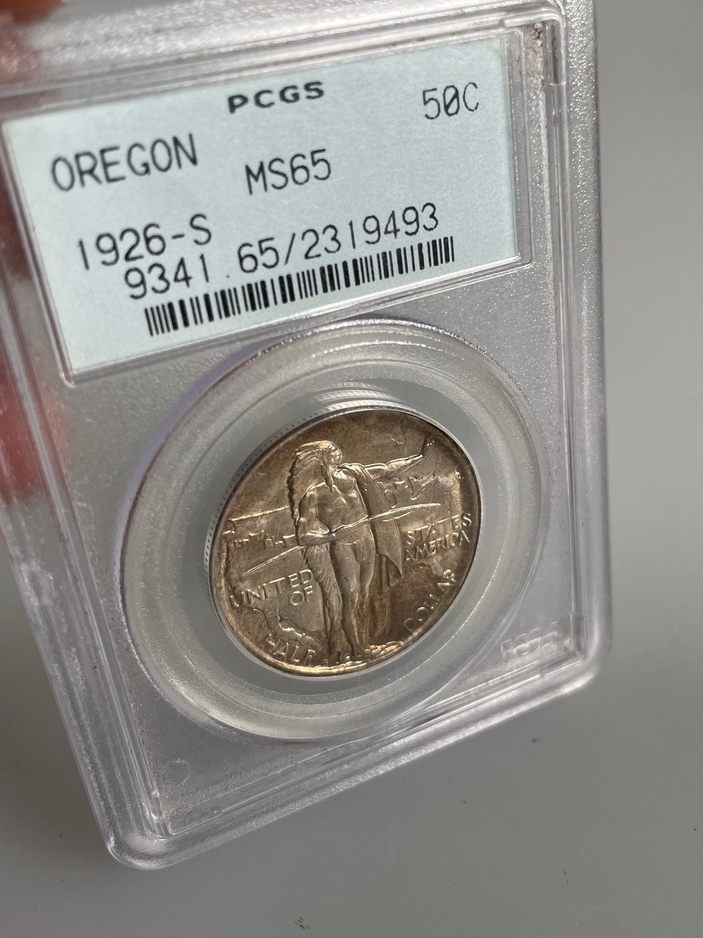 1926-S Oregon commemorative Half Dollar PCGS MS65