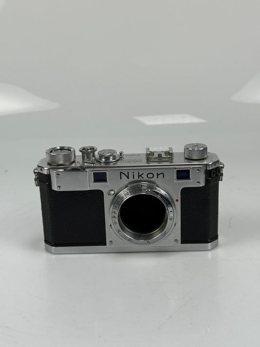 Nikon S rangefinder Chrome 35mm Film Camera Body