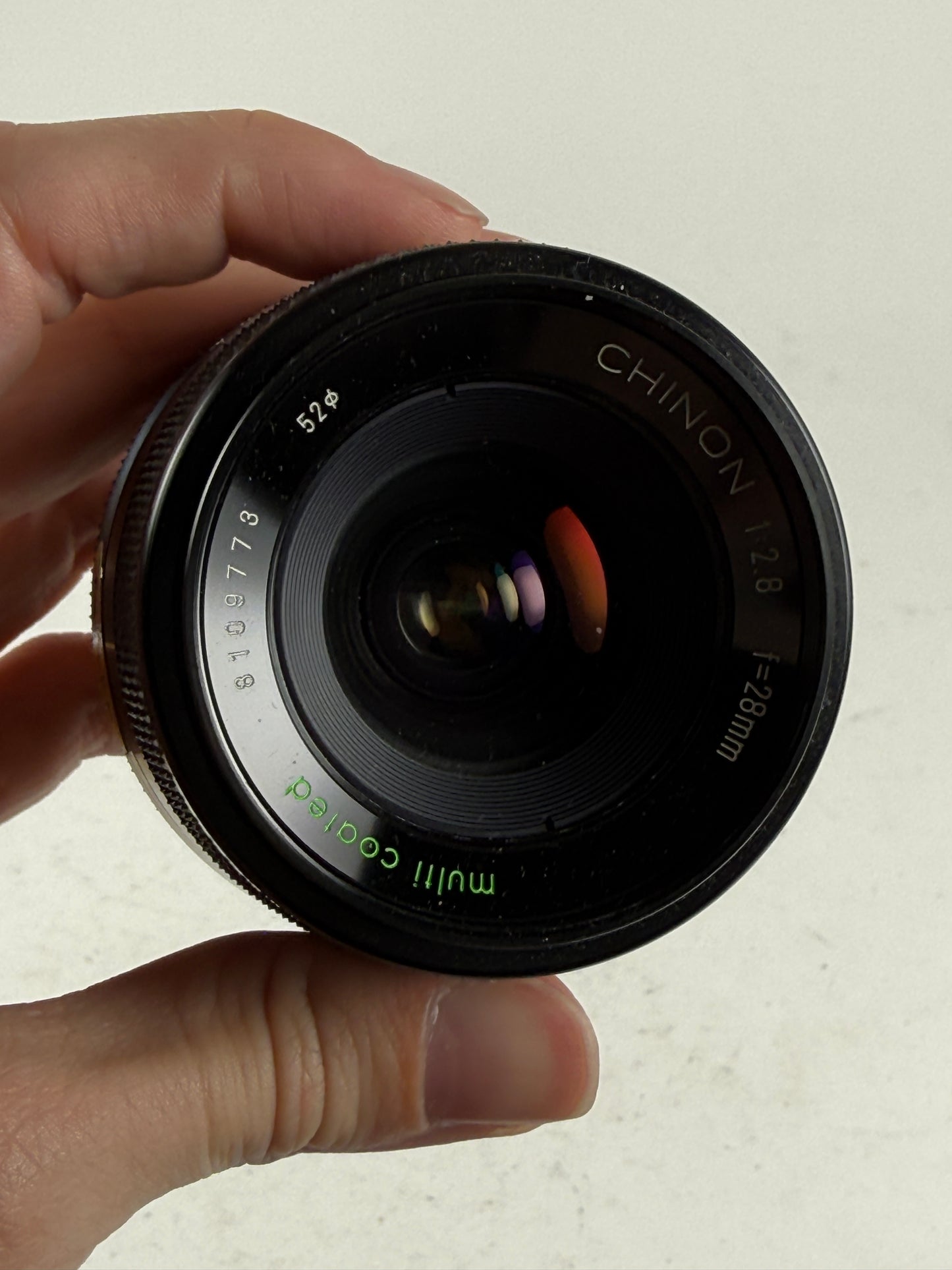 Chinon multi coated 28mm f2.8 M42 mount lens