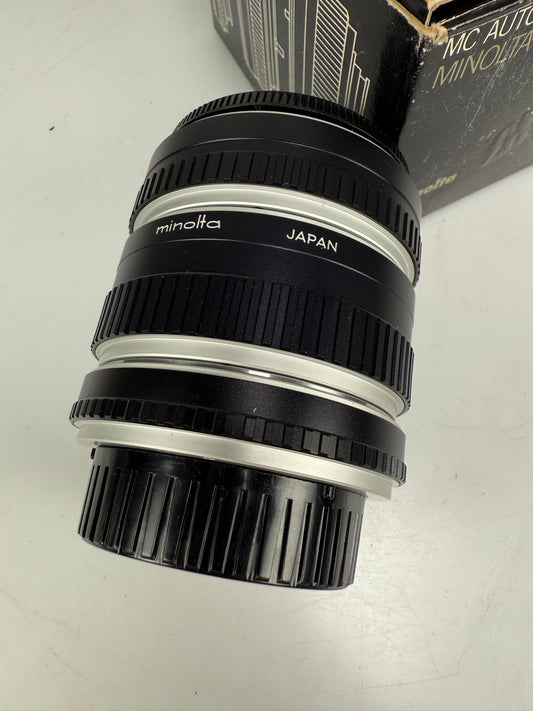 Minolta MC Auto Extension Tubes for camera lenses