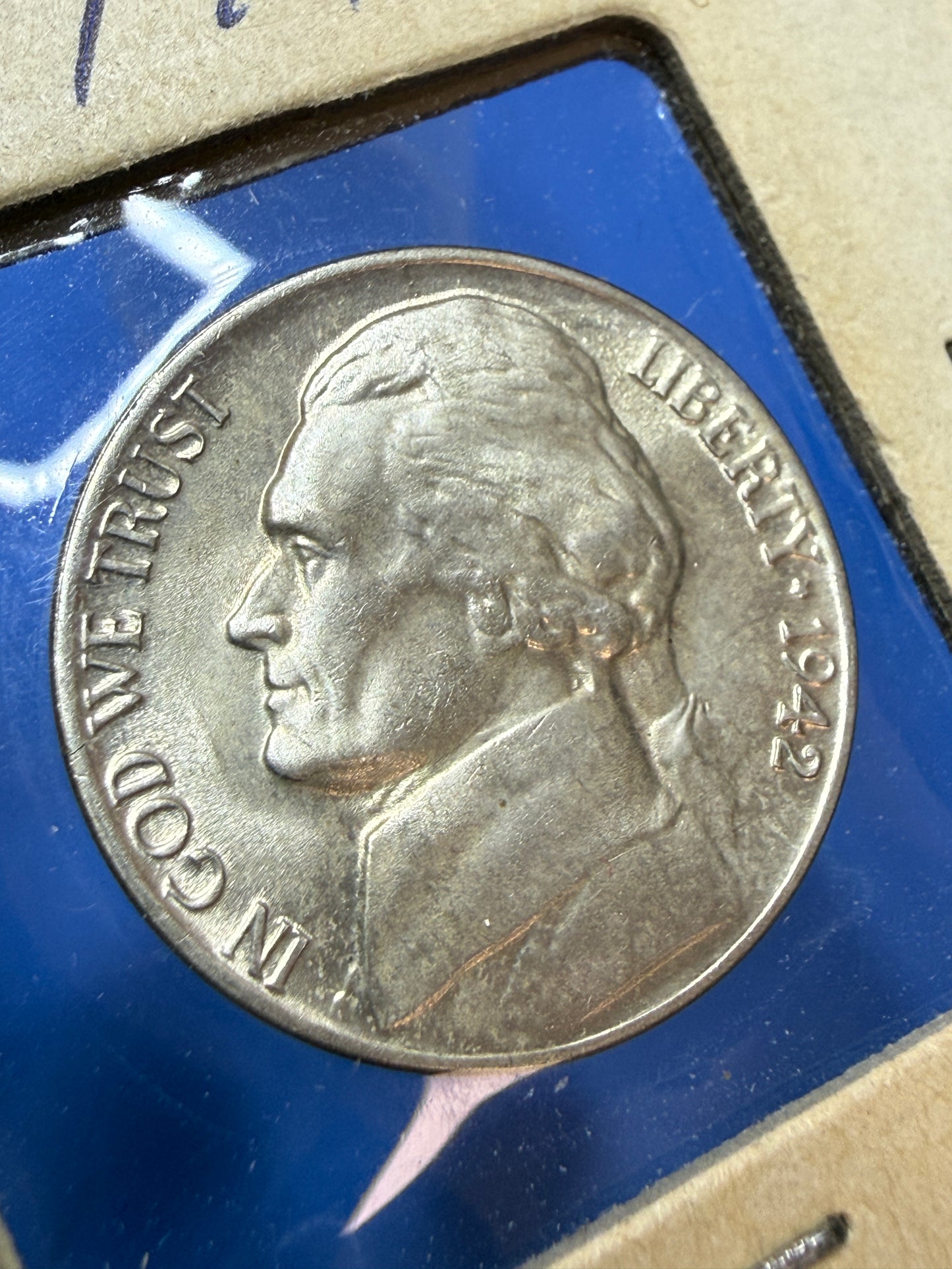 1942 P (Silver) Jefferson Nickel - NICE BU Condition