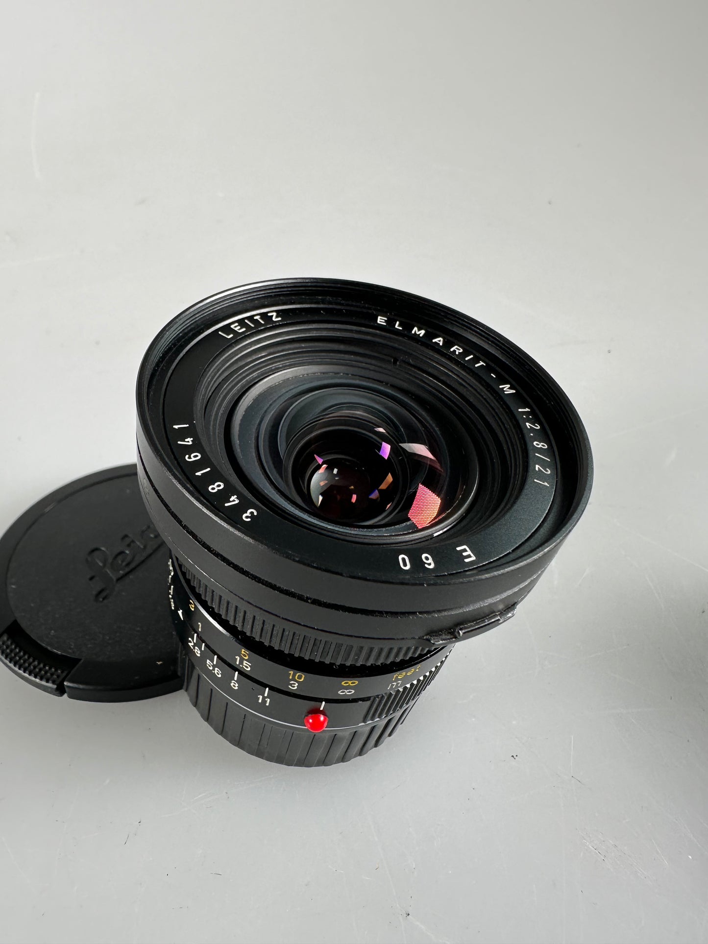 Leica M 21mm f2.8 Elmarit-M E60 Canada Lens *Complete CLA w/ 12537 hood