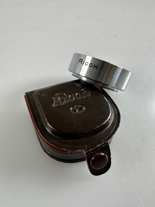 RICOH Series VI (6) Metal Lens HOOD W/ Leather Case