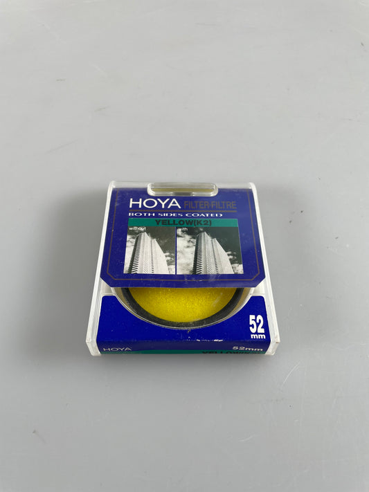 Hoya 52mm Y(K2) Yellow lens Glass Filter