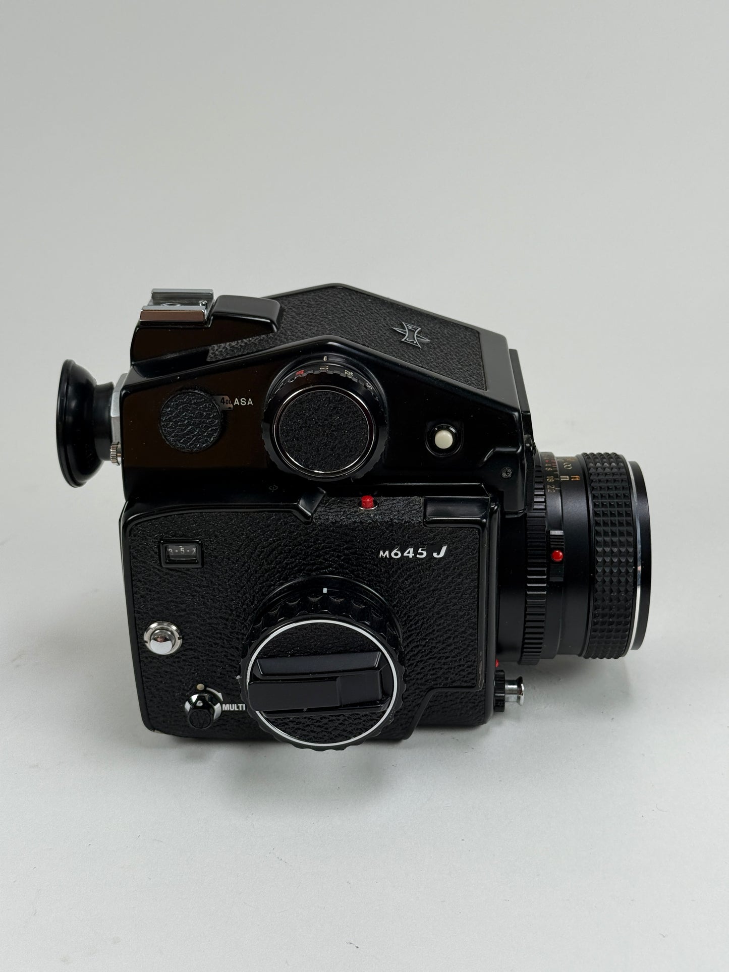 Mamiya 645J, AE Finder, Sekor C 80mm f2.8, 120 back Medium format camera kit
