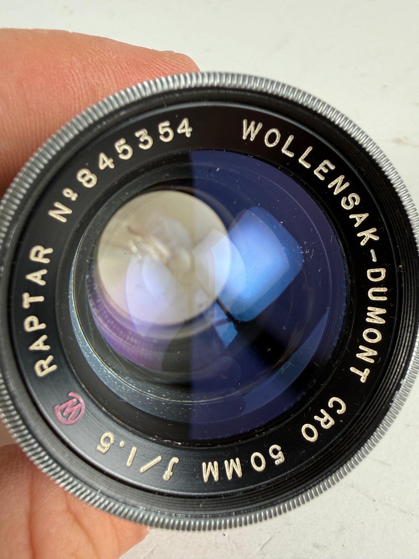 Wollensak Dumont Cro Raptar 50mm f1.5 Lens for Rare