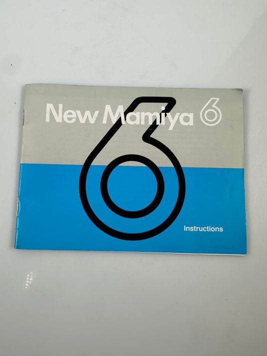Mamiya 6 New Instruction Manual Booklet