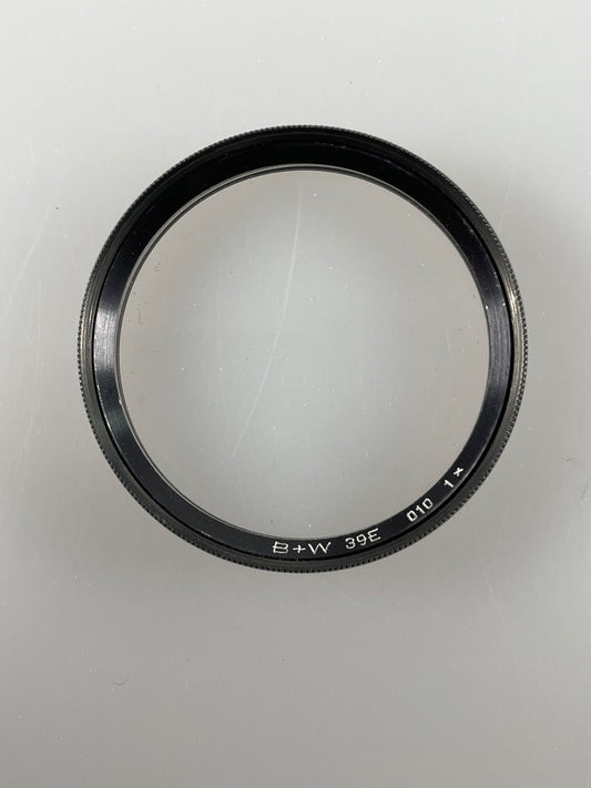 B+W 39mm 39E 010 UV Haze 1x Lens Filter