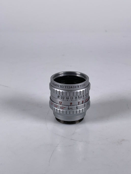 Bell & Howell Super Comat 1 Inch 25mm f1.9 C-Mount 16 mm Cine Camera Lens