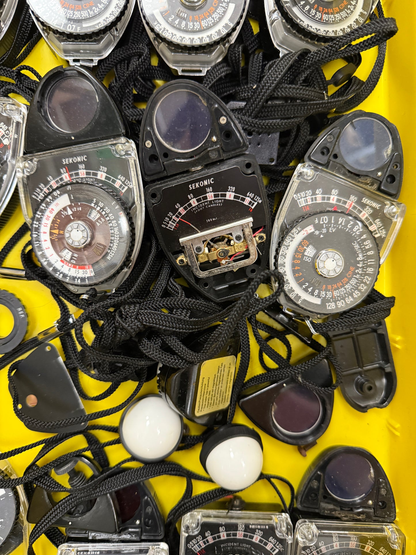 Sekonic studio deluxe light meter parts lot of 15 398A, 398M