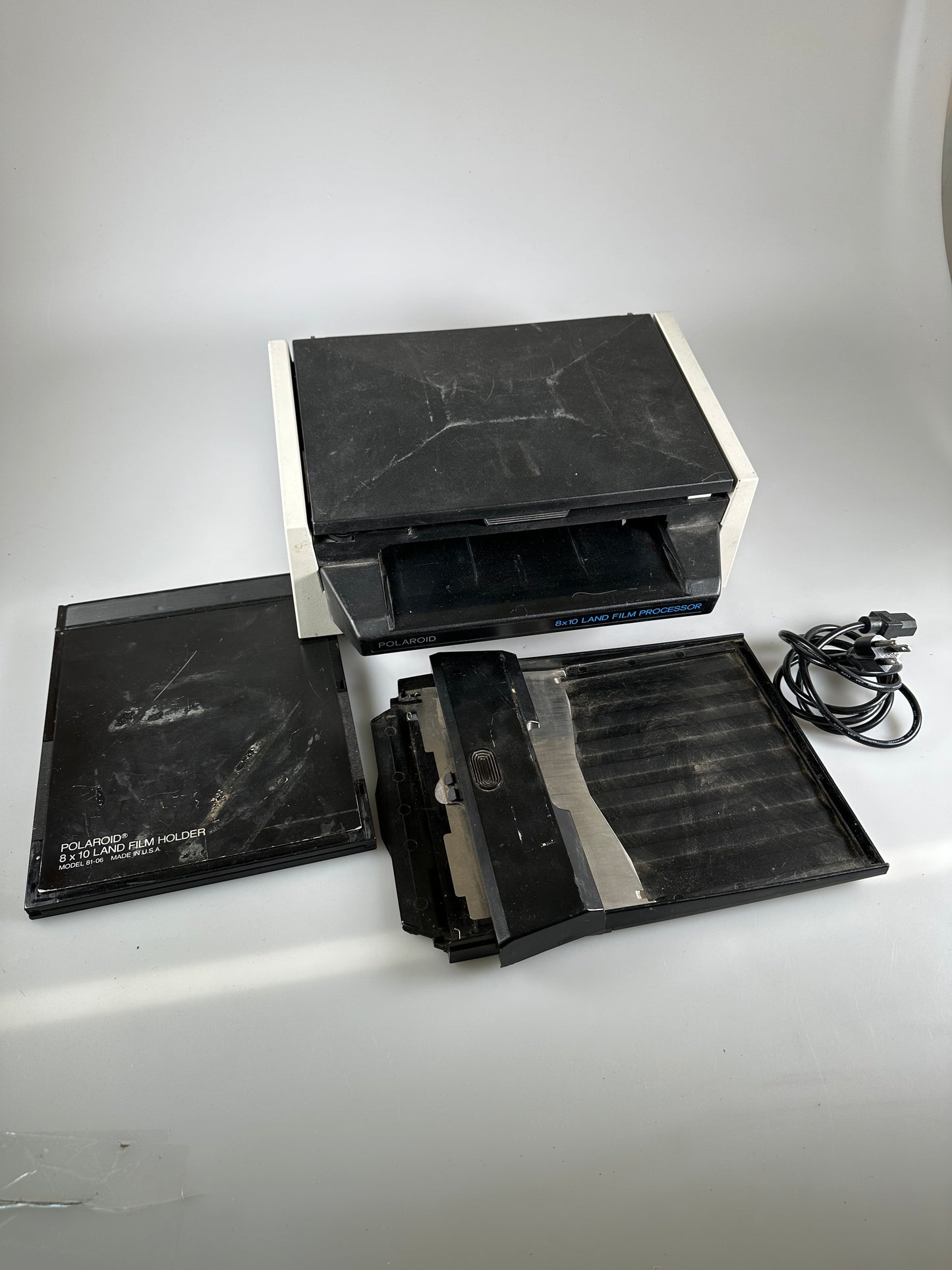 Polaroid 8X10 Processor Kit 81-12 with 81-06 holder and loading tray