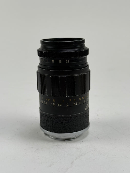 Leica 90mm f2.8 Elmarit Black M mount lens