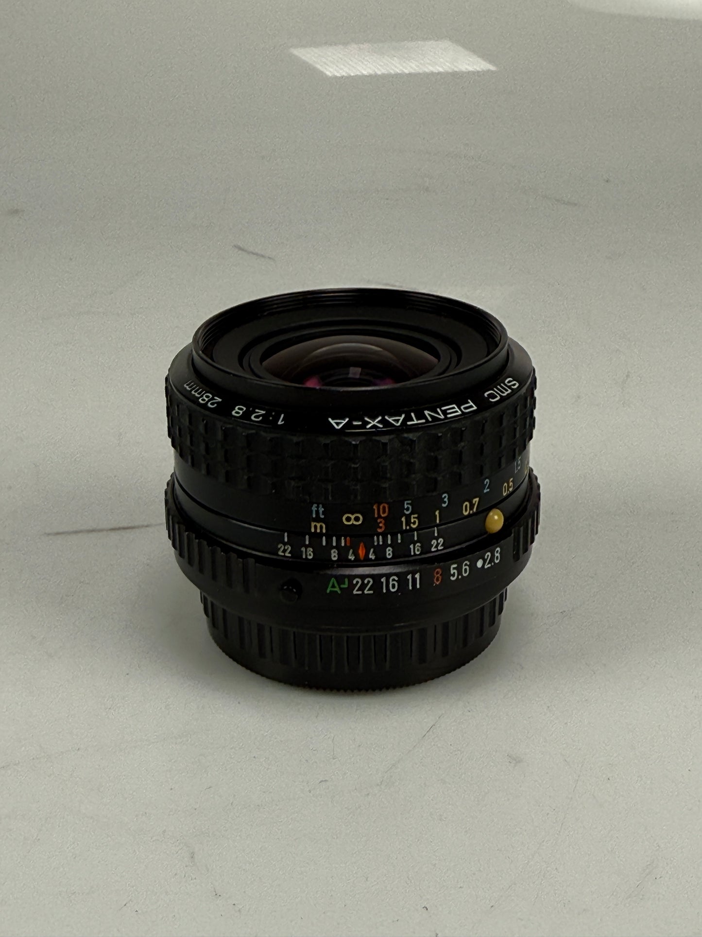 SMC Pentax A 28mm f2.8 K Mount Wide Angle Manual Focus Lens