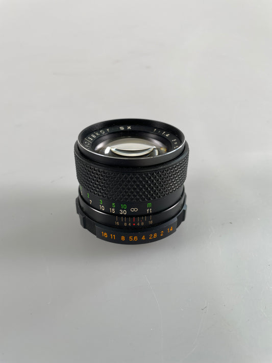 Mamiya Sekor SX Auto 55mm f1.4 M42 Screw Mount Prime Lens