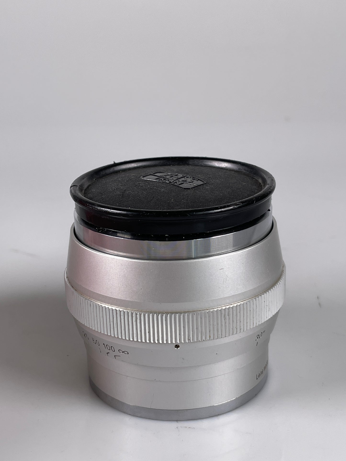 Zeiss 85mm f2 Sonnar Lens for Contarex bullseye camera silver chrome